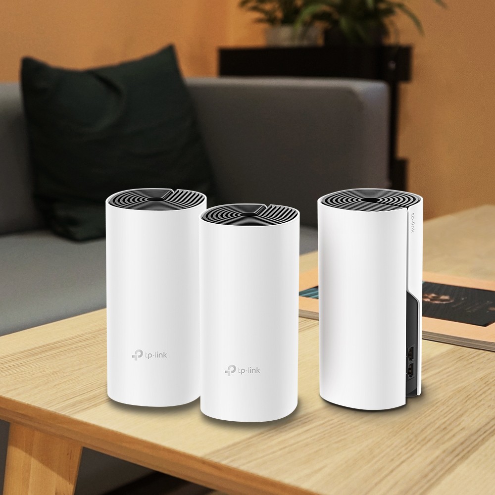 TP-LINK Deco M4 PACK 3 มี 3 ตัวใน 1 กล่อง TP-LINK AC1200 Whole Home Mesh Wi-Fi System [ประกันตลอดอายุการใช้งาน]