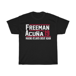 เสื้อผ้าผชเสื้อยืด พิมพ์ลาย Atlanta Freeman AcunaS-5XL