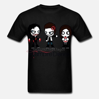 [S-5XL]Nbf3f23r97r เสื้อยืดผ้าฝ้าย แขนสั้น พิมพ์ลายแวมไพร์ Diariehort HAIDHWUABOO s The Vampire Diaries Elena Gilbert (6