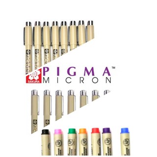 ปากกาหมึกซึม  PIGMA 0.5MM. ปากกาตัดเส้นปากกาสีมีเลือกหลายสี= 1ด้าม