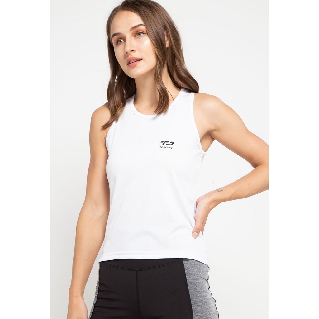 Td Active LS057 Sport sv วิ่งผู้หญิง Td active dakir back zigzag สีขาว