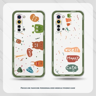 เคสใสแบบใส For Realme 5 5S 5i C17 7i C11 2021 C21Y C31 C35 C15 C21 C25 C20 C3 C12 C2 C25S C1 C25Y C2 C3i 6i C20A realme Narzo 20 10 10A 20A 30A เคสโทรศัพท์มือถือแบบนิ่ม ลายมอนสเตอร์น่ารัก แฟชั่น TPU เคสโทรศัพท์