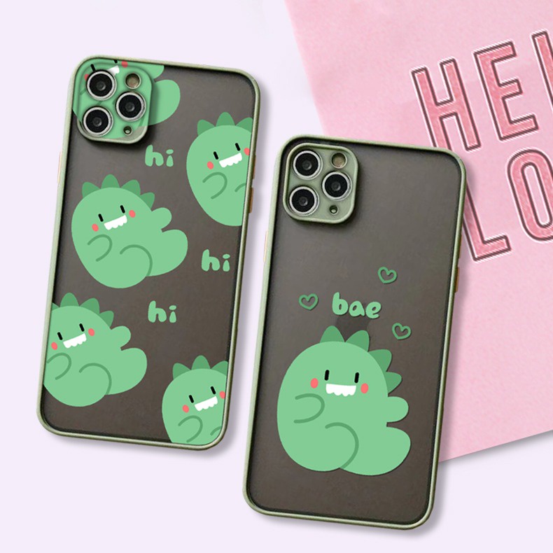 PRINTING HYBRID DINO HI BAE กรณี redmi 10c 11s pro 6 t1 y75 5g note 11 10 infinix hot 10s vivo y15a 