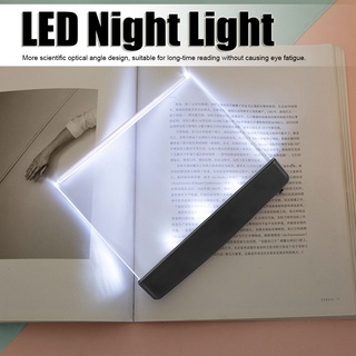 【ไฟ LED】LED Flat Plate Book Light Reading Night Light Portable Eye Protection LED Lamp for Home Bedroom