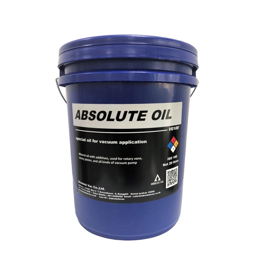 Vacuum oil VG100  น้ำมันปั๊มสูญญากาศคุณภาพสูง