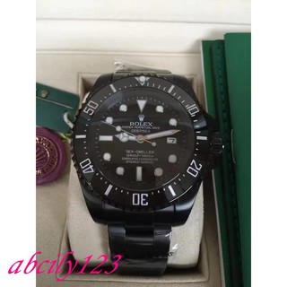 Rolex Sea SEA ซีรี่ย์ Deep SEA Super Strong รุ่นสีน้ำเงินสีเขียวส่องสว่างกลไกนาฬิกาผู้ชายกลไกการดำน้ำทั้งหมด Ghost King