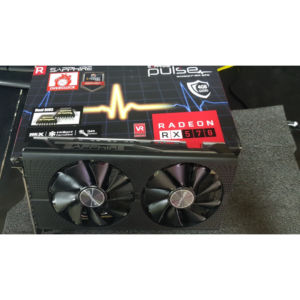 การ์ดจอ SAPPHIRE PULSE DUAL RX 570/4GB