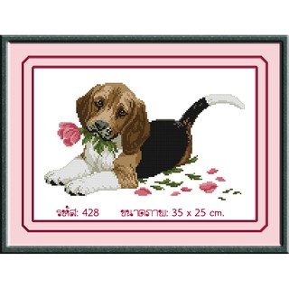 ไอแอมครอสติช iamcrossstitch DIY รหัส L-428 35x25 cm. ชุดอุปกรณ์งานฝีมือปักครอสติชครบชุด