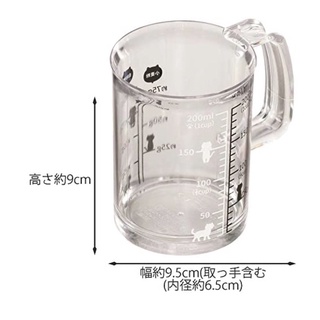 Kai Corporation DH2726 Nyammy Cat Measuring Cup, 6.8 fl oz (200 ml), Made in Japan แก้วตวง ที่ตวง