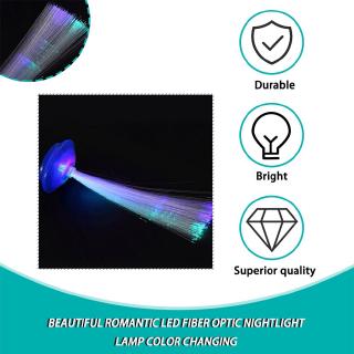 ไฟโคมไฟ Led ไฟเบอร์ออปติกเปลี่ยนสีได้ ไฟเบอร์เปลี่ยนสีได้สำหรับตกแต่งบ้าน เปลี่ยนสีไฟ LED ไฟเบอร์ออปติกไนท์ไลท์หน้าแรกสีสันปาร์ตี้