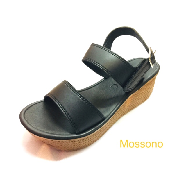 รองเท้ารัดส้น Mossono 232 / สีดำ