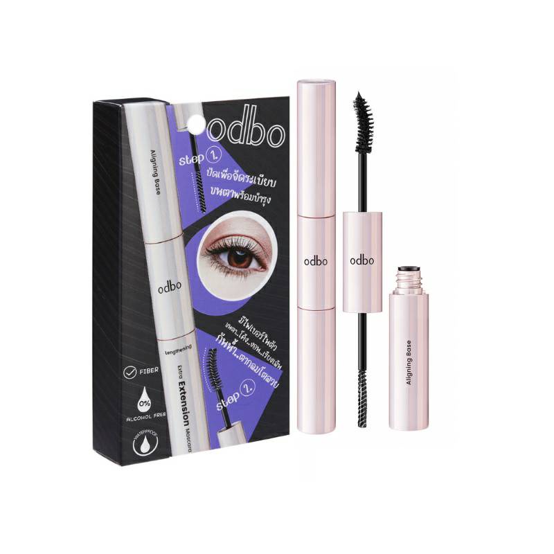 Odbo Extra Extension Mascara 4+4 กรัม โอดีบีโอ เอ็กซ์ตร้า เอ็กซ์เทนชั่น มาสคาร่าปัดขนตาสองหัว od922