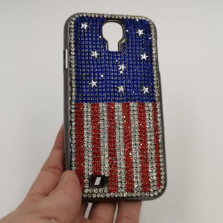 เคส galaxy s4 ประดับเพชรลายธง us