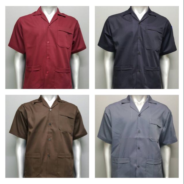 เสื้อช็อป เสื้อช่าง ผ้าซุปเปอร์คอม พร้อมส่ง