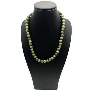 100% Natural Canadian Green Jade Beaded Necklace / Top High Quality Jade / Beautiful Green Jade Necklace Jewelry.