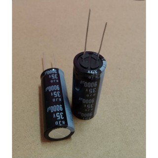 คาปาซิเตอร์ 9000UF 35V 105°C ขนาด18×35mm ขายแพค 2ตัว 50บ.