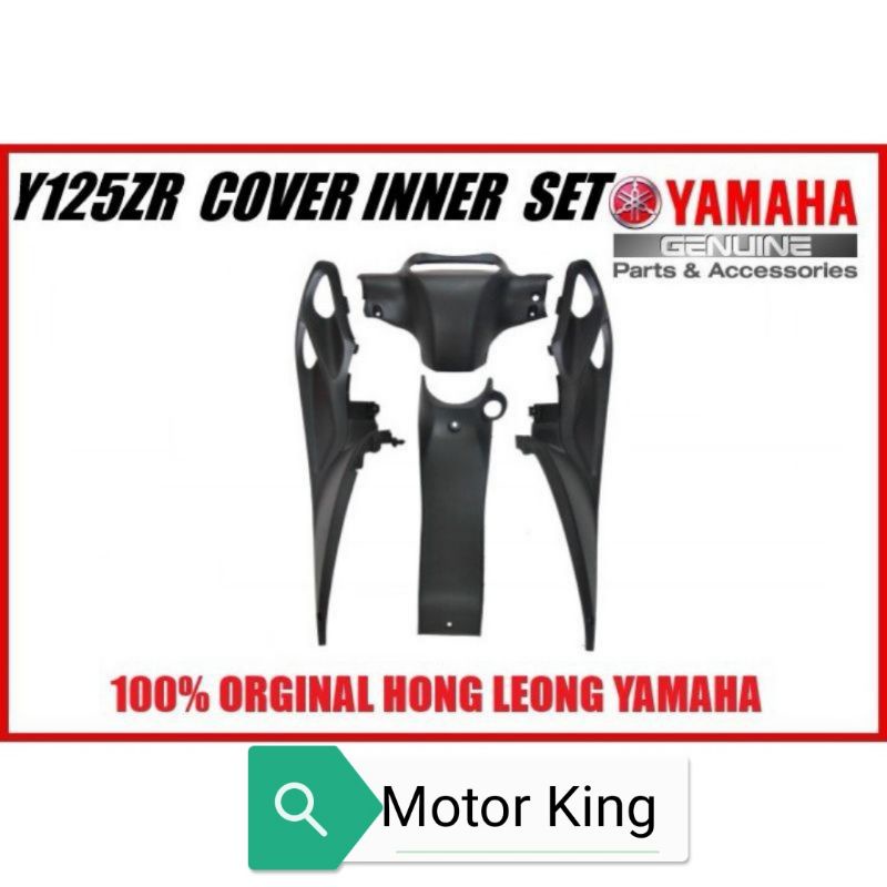 ฝาครอบสีดําชุดด้านในสีดํา Yamaha 125 125Z 125ZR HLY Yamaha Y125 Y125Z Y125ZR