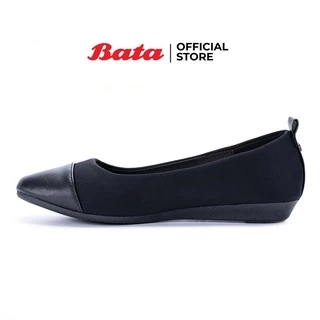 Bata บาจา รองเท้าแพลตฟอร์ม คัทชูส้นแบน แบบสวม รองรับน้ำหนักเท้าได้ดี สวมใส่ง่าย สำหรับผู้หญิง รุ่น Beverly สีดำ 5516664