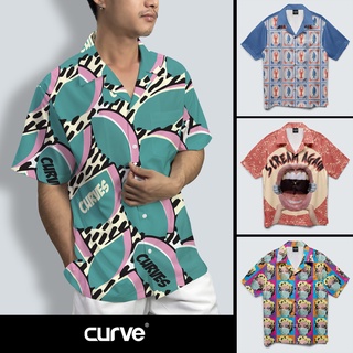 Curve SET21 เสื้อเชิ้ต เสื้อฮาวาย ลาย pattern abstract ลายเยอะ มีไซส์ S/M/L/XL/2XL