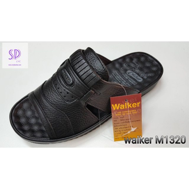 รองเท้า Walker M1320 BK หนังแท้