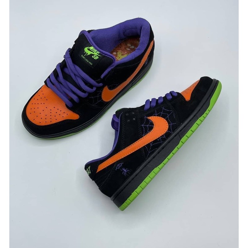 Nike SB Dunk Low Pro “Halloween” Night Of Mischief (size40-45)กล่องSBสีเขียวหรือกล่องดำตามรูปครับ