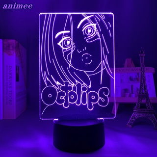 โคมไฟตั้งโต๊ะ Led รูปการ์ตูนอนิเมะ Octolips ของขวัญวันเกิด สําหรับตกแต่งห้องนอนเด็ก