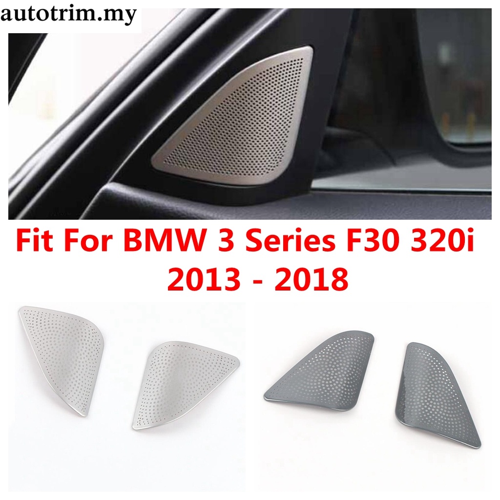 เสา A ลําโพงลําโพงเสียงลําโพงเสียงกรอบตกแต่งสําหรับ BMW 3 Series F30 320i 2013 - 2018 รถอุปกรณ์เสริมภายใน