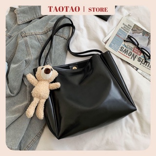 กระเป๋าหนังสะพายข้างใบใหญ่ผู้หญิง แฟชั่นใหม่ กระเป๋าทำงาน tote bag