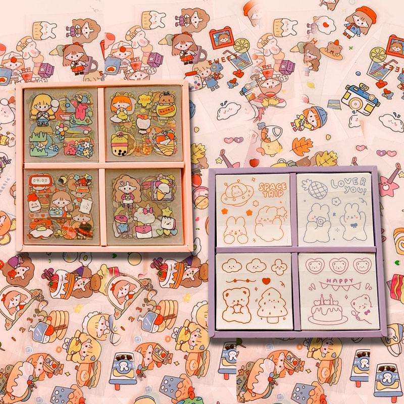 สติ๊กเกอร์การ์ตูนน่ารักกันน้ํา Pet 25 แผ่น