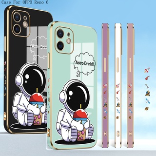 OPPO Reno 6 6Z 5 5F 4F 2 2F Pro 4G 5G เคสออปโป้ สำหรับ Case Cartoon Cute Airman TPU เคส เคสโทรศัพท์ เคสมือถือ