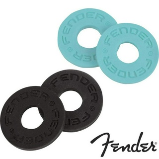 Fender® Strap Blocks ตัวล็อคสายสะพายกีตาร์ (Black / Daphne Blue) ** 1 แพ็คมี 4 อัน **