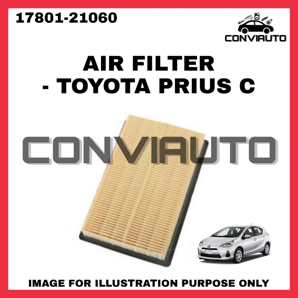 TOYOTA PRIUS C AIR FILTER (17801-21060) l CONVAUTO