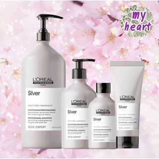 Loreal Silver Shampoo/Conditioner แชมพู ครีมนวดผม สำหรับโทนสีเทา โทนหม่น