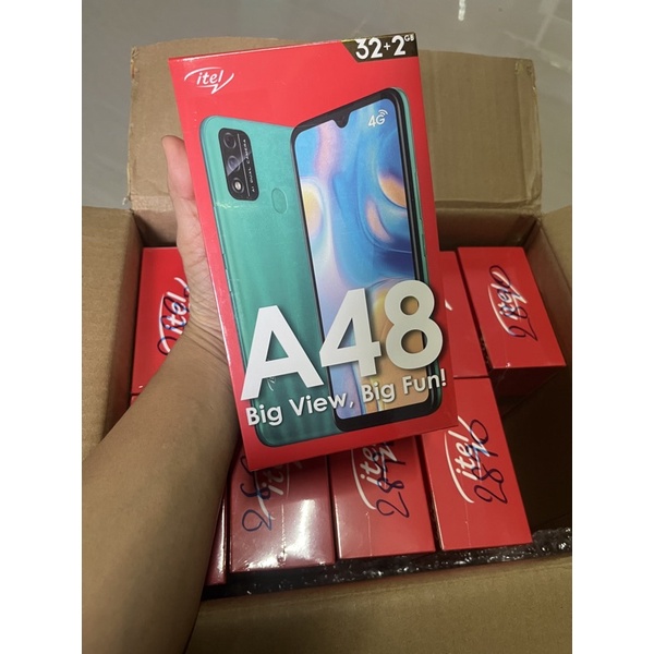 ITEL A48 RAM 2GB ROM 32GB (รองรับหน่วยความจำภายนอกสูงสุด 128 GB) - หน้าจอขนาด 6.1 นิ้ว จอแสดงผล HD+ 