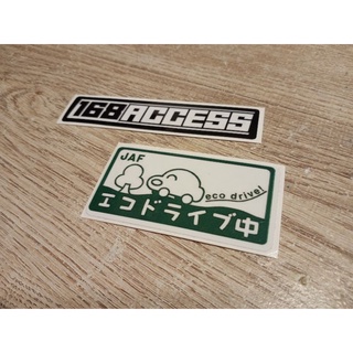 สติ๊กเกอร์ JAF Eco Drive JDM Japan Sticker ขับขี่ปลอดภัย