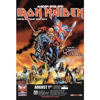 โปสเตอร์วงดนตรี วินเทจ Iron Maiden