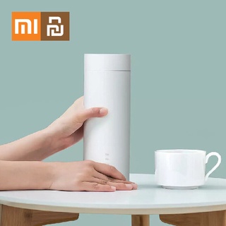 Xiaomi Mijia Yunmi ถ้วยไฟฟ้าอัจฉริยะอุณหภูมิควบคุม Prortable ถ้วยเหล็กสแตนเลสสำหรับกระติกน้ำร้อนสำหรับเดินทางถ้วย Smart Home SK1233