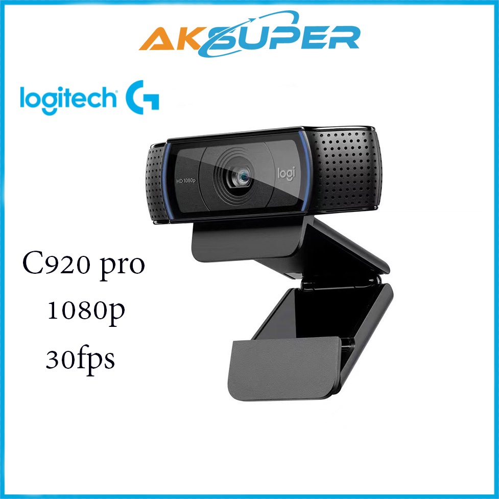 Logitech C920 Pro HD Webcam (กล้องเว็บแคม) Full HD (1080p ที่ 30fps) ของแท้
