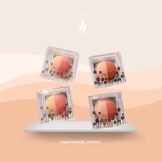 In2it Duo Sheer Shimmer Blush 3.5g | อินทูอิท บลัชออนสีดูโอ้ เนื้อละเอียดประกายมุก