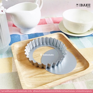 IBakeStudio พิมพ์ทาร์ตวงกลมเล็ก ถอดก้นได้ 10 cm.พร้อมส่ง