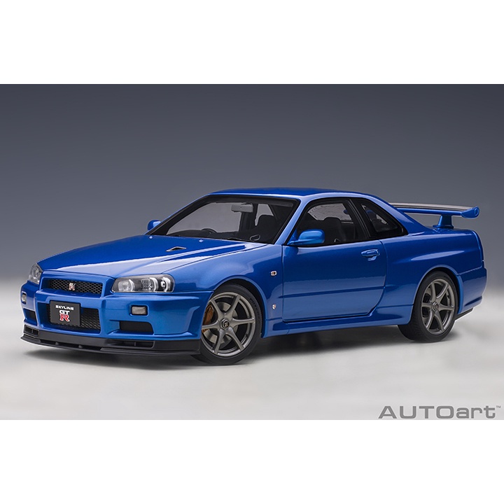 AUTOart NISSAN SKYLINE GT-R (R34) V-SPEC II BAYSIDE BLUE