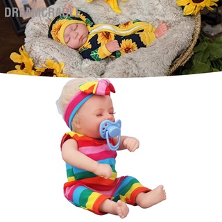 Dreamcradle ตุ๊กตาเด็กทารกแรกเกิด ขนาด 12 นิ้ว แขนขายืดหยุ่น เหมือนจริง รายละเอียดใบหน้า ตุ๊กตานอนหลับ ของเล่น พร้อมขวดนม
