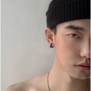 ต่างหู แบบคลิปหนีบ ไม่มีรู เรียบง่าย สไตล์ฮิปฮอป สําหรับผู้หญิง และผู้ชาย