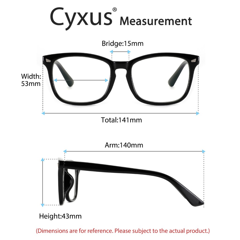 Cyxus نظارة بفلتر أزرق وUV للقراءة والكمبيوتر 8082 — صورة 7