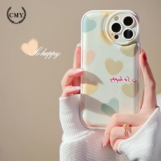 เคสโทรศัพท์มือถือ ซิลิโคนนิ่ม tpu ลายหัวใจ สําหรับ iphone 11 12 13 pro max mini XR XS 7 8 plus