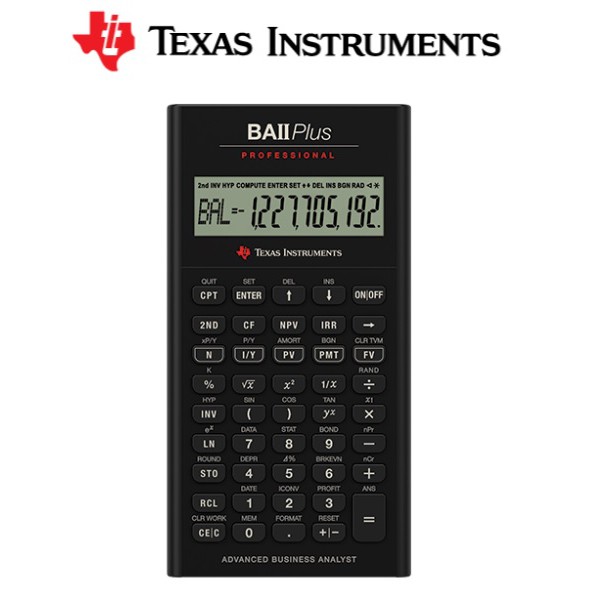 texas instruments ba ii plus professional มือสอง 2 (second hand)