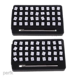 Prettyia 37pcs/Set Alphabet Number Stamp Punch Leather Tool for Hand Crafts