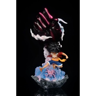 ฟิกเกอร์ One Piece Gk Third Gear Big Hand Luffy Scene สําหรับตกแต่งบ้านโมเดลรูปปั้น