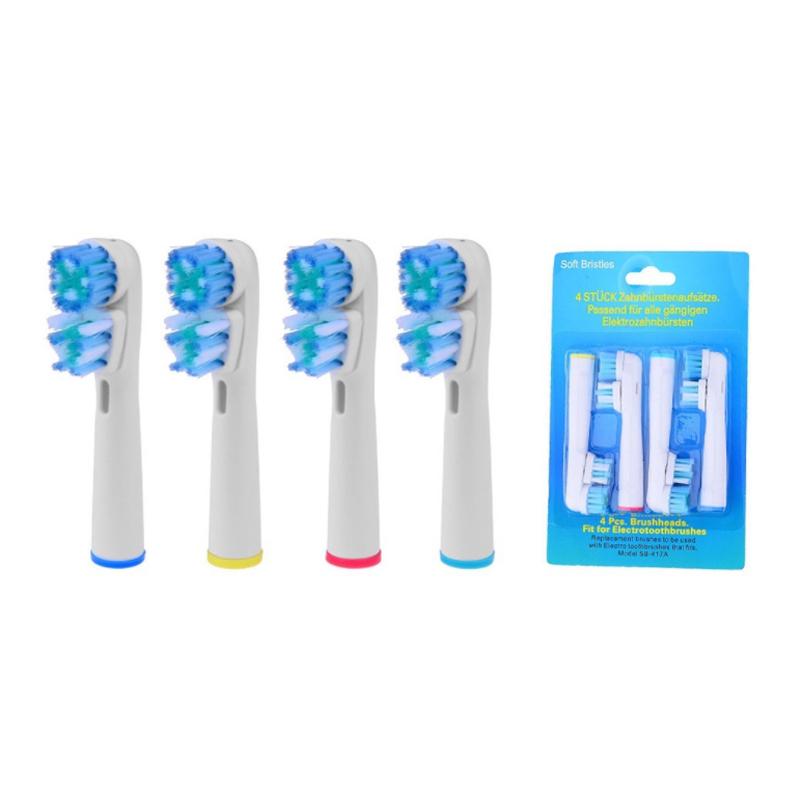 หัวแปรงสีฟันไฟฟ้าสำหรับ Braun Oral B 4 ชิ้น