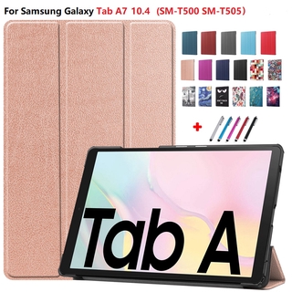 เคสแท็บเล็ตหนัง Pu สําหรับ Samsung Galaxy Tab A7 10 . 4 2020